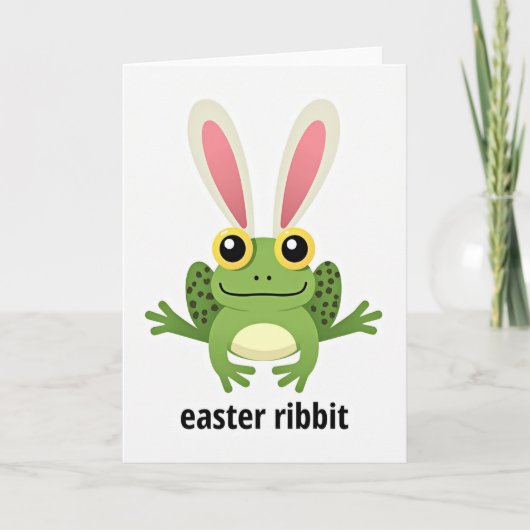 Easter Ribbit Season Card Kaart (Voorkant)