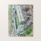 Easter Road Stadium Edinburgh Aquarel Kunst Legpuzzel (Verticaal)