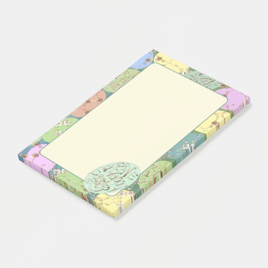 Easter Rose Eggs Stationery Post-it® Notes (Schuin)