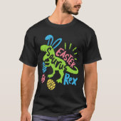 Easter Saurus Rex Bunny Dinosaur Egg Hunting Manne T-shirt (Voorkant)