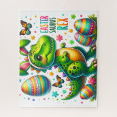 Easter Saurus Rex Legpuzzel (Verticaal)