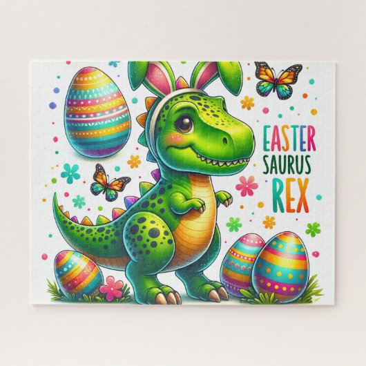 Easter Saurus Rex Legpuzzel (Horizontaal)