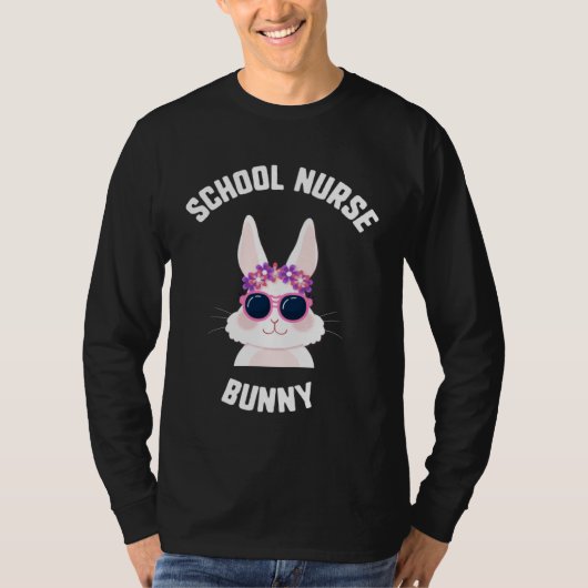 Easter School Nurse Bunny Bunny Sunglasses Kids T-shirt (Voorkant)