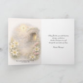 Easter Scripture Risen Christ Floral Feestdagen Kaart (Binnen)