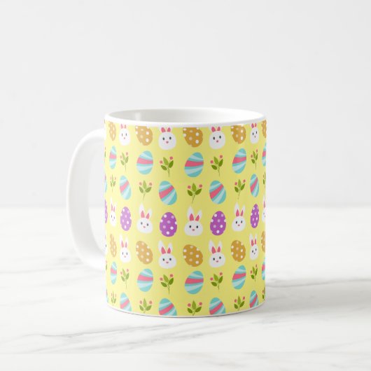 Easter Seamless pattern Koffiemok (Voorkant links)