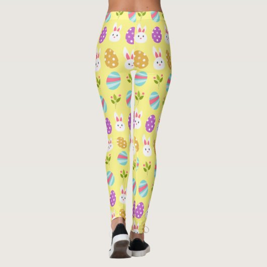 Easter Seamless pattern Leggings (Achterkant)