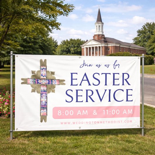 Easter Service Church Banner