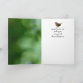 Easter Sister Wren Bird Wishes Feestdagen Kaart (Binnen)