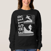 Easter Skiing Skier Winter Snowboard Snowboarder Trui (Voorkant)