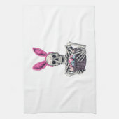 Easter Skull � Funny Bunny Skeleton Theedoek (Verticaal)