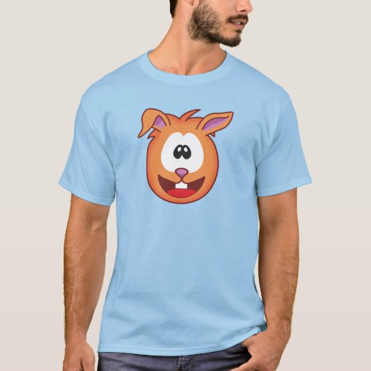 Easter Sneezies Happy Orange Bunny T-shirt (Voorkant)