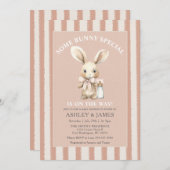 Easter Some Bunny is onderweg naar het Baby shower Kaart (Voorkant / Achterkant)