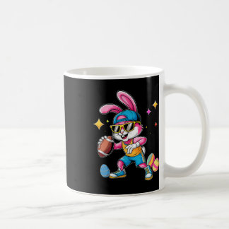 Easter Sport Happy Easter Bunny Playing Footll Kid Koffiemok
