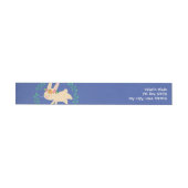 Easter Spring Bunny Wrap rond adreslabel (Individueel)