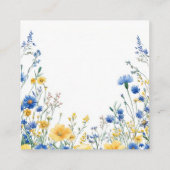 Easter Spring Flowers Informatiekaartje (Achterkant)