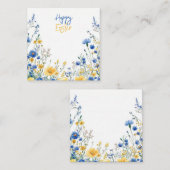 Easter Spring Flowers Informatiekaartje (Voorkant / Achterkant)