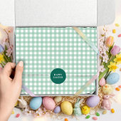 Easter Spring Mint Green Gingham Tissuepapier