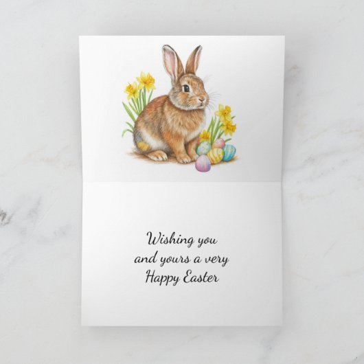  Easter Spring Plaid  Feestdagen Kaart (Binnen)