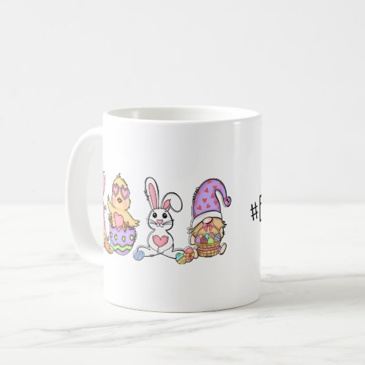 Easter Squad Bunny Chicks Eieren. Koffiemok (Voorkant links)