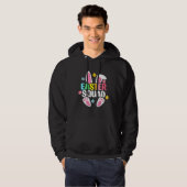 Easter Squad Bunny Ear Eggs Hunting Family Matchin Hoodie (Voorkant volledig)