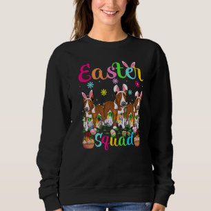 Easter Squad Bunny Ear Rat Terrier Dog Happy Easte Trui