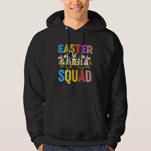 Easter Squad Family Matching Easter Day Bunny Egg Hoodie (Voorkant)