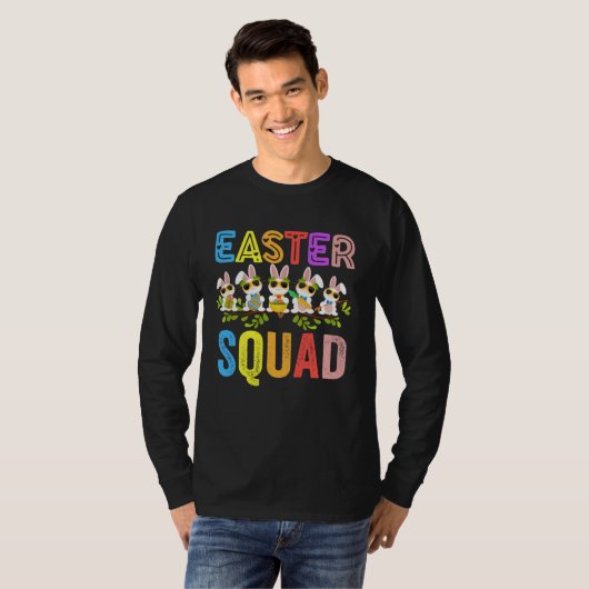Easter Squad Family Matching Easter Day Bunny Egg  T-shirt (Voorkant volledig)