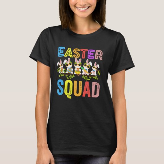 Easter Squad Family Matching Easter Day Bunny Egg  T-shirt (Voorkant)