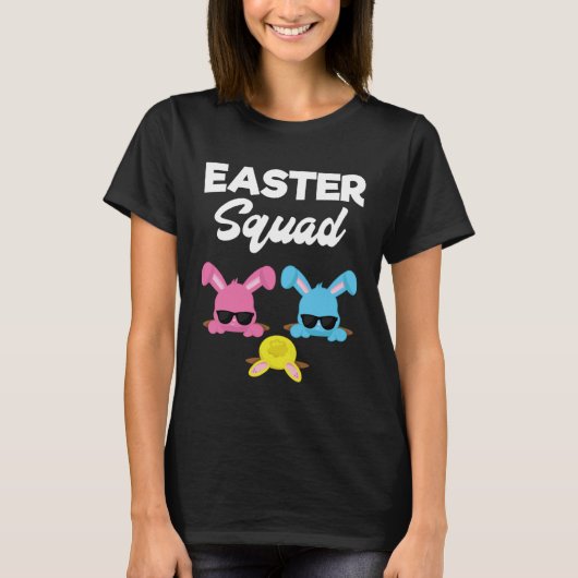 Easter Squad Family Matching Easter Outfit Egg Hu T-shirt (Voorkant)