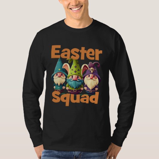Easter Squad Family Matching Gnomes Bunny Egg Hunt T-shirt (Voorkant)