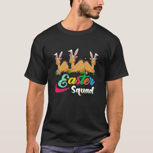 Easter Squad Three Cute Bunnies Camels Chocolate E T-shirt (Voorkant)