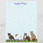 Easter Stationery - With Cats, Bunnies, and Eggs (Achterkant)