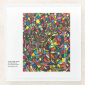 "Easter Sunday" Glazen Onderzetter (Voorkant)