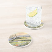 Easter sunrise art illustration zandsteen onderzetter (Zijkant)