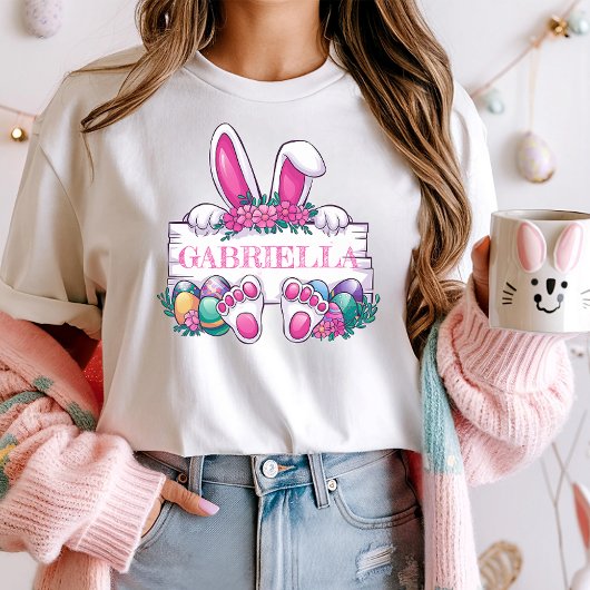 Easter T-shirt; Schattigee Bunny & Eggs T-shirt