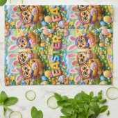 easter tea towel theedoek (Gevouwen)