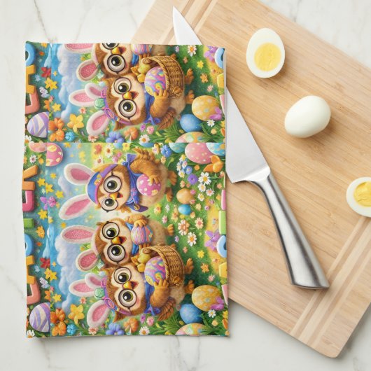 easter tea towel theedoek (Quarter Fold)