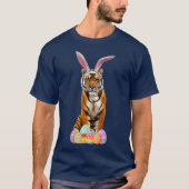 Easter  Tiger Funny Bunny Ears  Eggs Tiger Gift T-shirt (Voorkant)