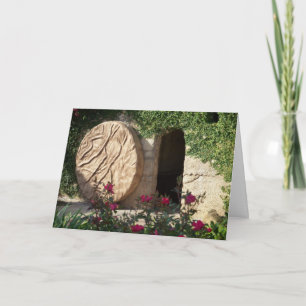 Easter Tomb of Jesus Ressurected Greeting Card Feestdagen Kaart