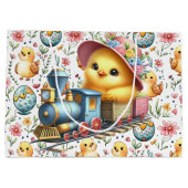 Easter Train Chick Gift Bag Groot Cadeauzakje (Achterkant)