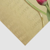 Easter Tulips Gold Typografie Tissuepapier (Detail)