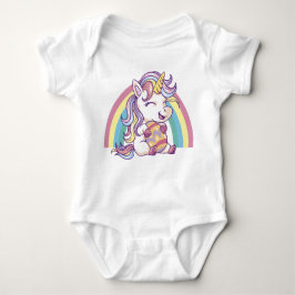 Easter Unicorn with Rainbow Mane Romper