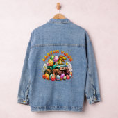 Easter Vibes Dino op Monster Truck met Paasei Denim Jacket (Hangar)