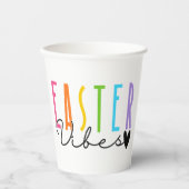 Easter Vibes Papieren Bekers (Voorkant)