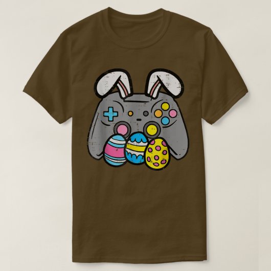 Easter Video Game Bunny Eggs Gaming Gamer Boys Men T-shirt (Design voorkant)