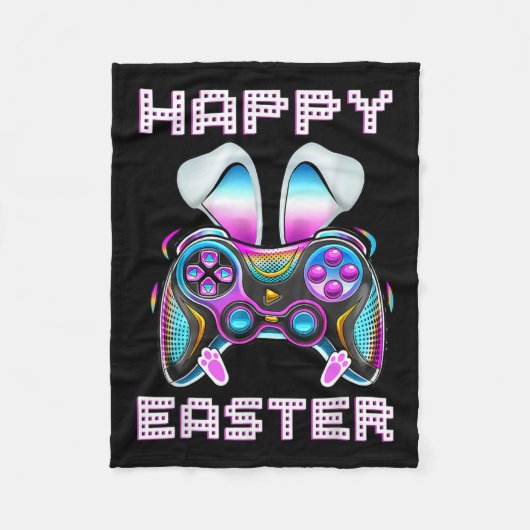 Easter Video Game Controller Grappige Gamer Boys K Fleece Deken (Voorkant)