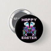 Easter Video Game Controller Grappige Gamer Boys K Ronde Button 5,7 Cm (Voorkant /achterkant)