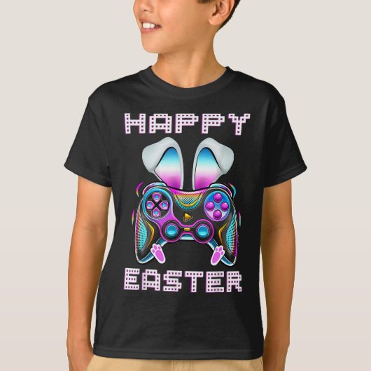 Easter Video Game Controller Grappige Gamer Boys K T-shirt (Voorkant)