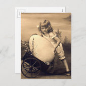 Easter vintage picture feestdagenkaart (Voorkant / Achterkant)