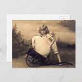 Easter vintage picture feestdagenkaart (Voorkant / Achterkant)